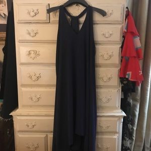 Navy tank/racer back dress